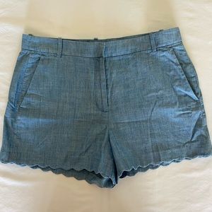 J. Crew Scalloped Shorts